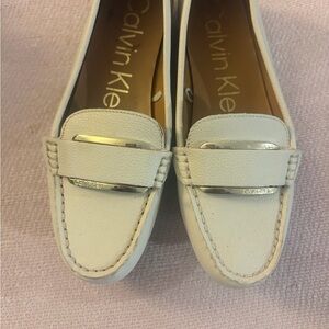 Calvin Klein Women's Off-White Loafers